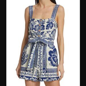 Farm Blue Pineapple Garden Romper Size Medium